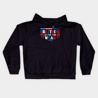 Swimmer - Breathing is for the weak Kids Hoodie